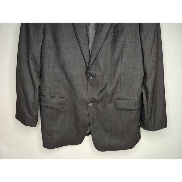 John W. Nordstrom 100% Travel Wool Men's Blazer Sports Coat 44L 2-Button Gray - Picture 9 of 12
